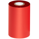 4.02" x 1181' Red Thermal Transfer Ribbons- Wax/Resin - 6 Rolls/Case