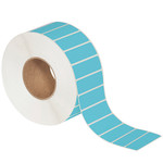 3 x 1" Blue Direct Thermal Labels  - 5000/Roll (6/Rolls Case)