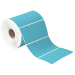 4 x 3" Blue Desktop Direct Thermal Label  - 500/Roll (12/Rolls Case)