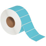 4 x 2" Blue Direct Thermal Labels  - 3000/Roll (4/Rolls Case)