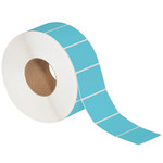 3 x 2" Blue Direct Thermal Labels  - 3000/Roll (6/Rolls Case)