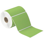 4 x 4" Green Desktop Direct Thermal Label  - 377/Roll (12/Rolls Case)