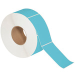 3 x 5" Blue Direct Thermal  Labels  - 1300/Roll (6/Rolls Case)