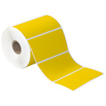 4 x 2" Yellow Desktop Direct Thermal Label  - 735/Roll (12/Rolls Case)