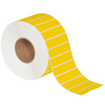4 x 1" Yellow Direct Thermal Labels  - 5560/Roll (4/Rolls Case)