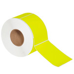 4 x 6" Fluorescent Yellow Thermal Transfer Labels  - 1000/Roll (4/Rolls Case)