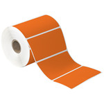 4 x 3" Orange Desktop DIrect Thermal Label  - 500/Roll (12/Rolls Case)
