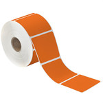 2 1/4 x 2" Orange Desktop Direct Thermal Label  - 735/Roll (12/Rolls Case)