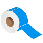 4 x 6" Fluorescent Blue Thermal Transfer Labels  - 1000/Roll (4/Rolls Case)