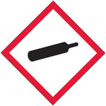 2 x 2" Pictogram - Gas Cylinder Labels - 500/Roll
