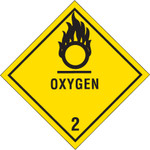 4 x 4" - "Oxygen - 2" Labels - 500/Roll