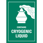 3 x 4 1/4" - "Contains Cryogenic Liquid" Labels - 500/Roll