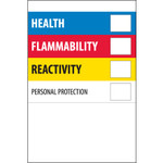 4 x 6" - "Health Flammability Reactivity" - 500/Roll