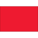 3 x 6" Fluorescent Red Inventory Rectangle Labels - 250/Roll