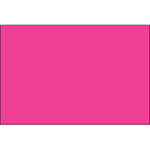 3 x 6" Fluorescent Pink Inventory Rectangle Labels - 250/Roll