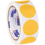 1 1/2" Fluorescent Orange Inventory Circle Labels - 500/Roll