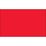 3 x 9" Fluorescent Red Inventory Rectangle Labels - 250/Roll