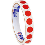 1/2" Red Inventory Circle Labels - 500/Roll