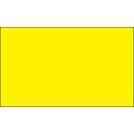 3 x 9" Fluorescent Yellow Inventory Rectangle Labels - 250/Roll