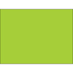 3 x 4" Fluorescent Green Inventory Rectangle Labels - 500/Roll