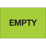 2 x 3" - "Empty" (Fluorescent Green) Labels - 500/Roll