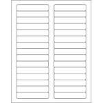 3 7/16 x 2/3" White Rectangle Laser Labels - (30/Sheet--3000/Box)