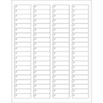 1 3/4 x 1/2" Pure Clear Rectangle Laser Labels - (80/Sheet--8000/Box)
