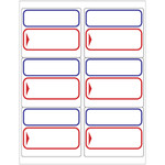 Blank To/From Labels - Red/Blue - (6/Sheet--600/Box)