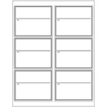 Blank To/From Labels - Black - (6/Sheet--600/Box)