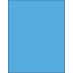 8 1/2 x 11" Fluorescent Blue Rectangle Laser Labels - (1/Sheet--100/Box)
