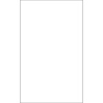 8 1/2 x 14" White Rectangle Laser Labels - (1/Sheet--100/Box)