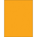 8 1/2 x 11" Fluorescent Orange Removable Rectangle Laser Labels - (1/Sheet--100/Box)