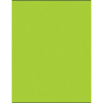 8 1/2 x 11" Fluorescent Green Rectangle Laser Labels - (1/Sheet--100/Box)