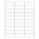 2 5/8 x 1" Clear Rectangle Laser Labels - (30/Sheet--3000/Box)