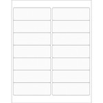 4 x 1 1/3" Clear Rectangle Laser Labels - (14/Sheet--1400/Box)