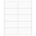 4 x 2" Clear Rectangle Laser Labels - (10/Sheet--1000/Box)