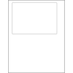 6 13/16  x 4 3/4" Integrated White Laser Labels - (1/Sheet--100/Box)