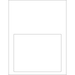 7 1/2 x 5 1/8" Integrated White Laser Labels - (1/Sheet--100/Box)