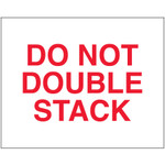 8 x 10" - "Do Not Double Stack" Labels - 250/Roll