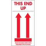 4 x 8" - "This End Up" Labels -- 500/Roll