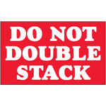 3 x 5" - "Do Not Double Stack" Labels -- 500/Roll