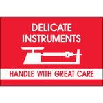 2 x 3" - "Delicate Instruments - HWC" - Fragile Labels - 500/Roll