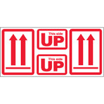 5 x 9" - "This Side Up" Arrow Labels - 500/Roll