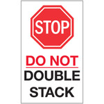 6 x 10"  - "Stop - Do Not Double Stack" Labels - 250/Roll
