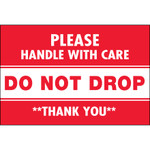 2 x 3" - "Do Not Drop" Labels - 500/Roll