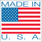 4 x 4" - "Made in U.S.A." Labels - 500/Roll
