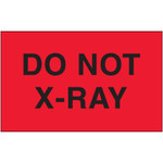 3 x 5" - "Do Not X-Ray" (Fluorescent Red) Labels - 500/Roll