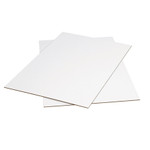 36 x 36" White Corrugated Sheets - 5/Bundle