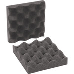 6 x 6 x 2" Charcoal Convoluted Foam Sets - 64/Sets Per Case