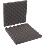 12 x 12 x 2" Charcoal Convoluted Foam Sets - 24/Sets Per Case